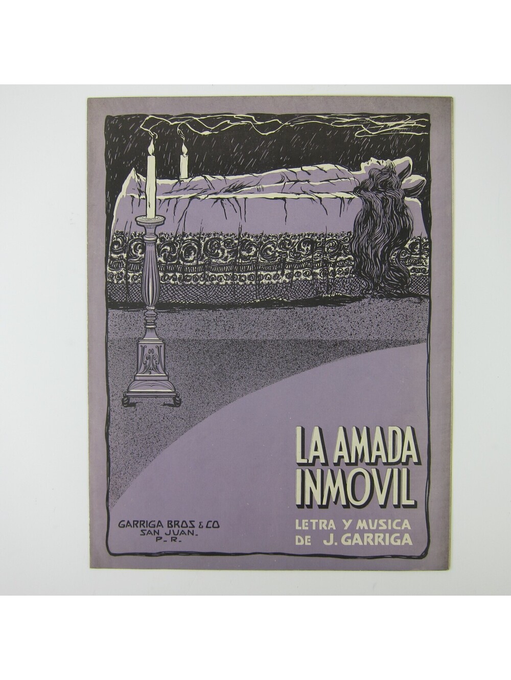 Sheet Music La Amada Inmovil The Immobile Beloved Romantic Waltz Antique 1923
